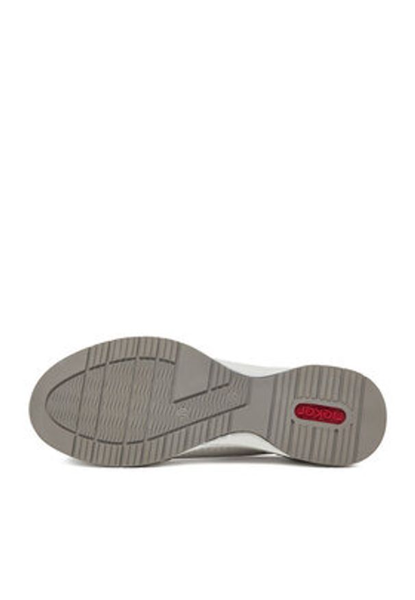 Rieker Sneakersy CEO-N4340-80 Biały. Kolor: biały. Materiał: syntetyk, skóra