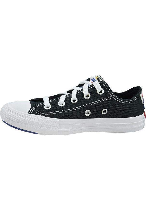 Buty do chodzenia chłopięce, Converse Chuck Taylor All Star Jr. Okazja: na co dzień. Kolor: czarny. Model: Converse All Star. Sport: turystyka piesza