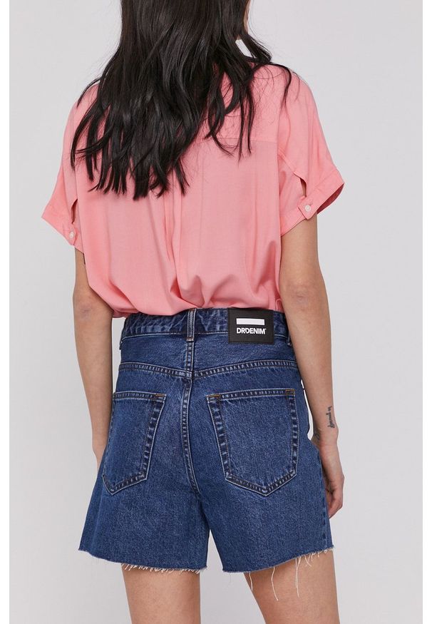 Dr. Denim - Szorty jeansowe. Okazja: na co dzień. Kolor: niebieski. Materiał: jeans, denim. Wzór: gładki. Styl: casual
