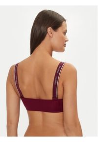 Calvin Klein Swimwear Góra od bikini KW0KW02731 Bordowy. Kolor: czerwony. Materiał: syntetyk