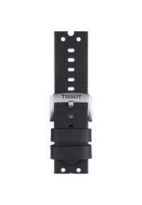 W.KRUK Tissot czarny pasek skórzany 22 mm. Kolor: czarny. Materiał: skóra. Styl: klasyczny, sportowy #1