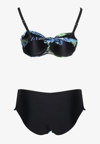 Renee - Czarne Bikini Dwuczęściowe Usztywniany Biustonosz Majtki Figi Seteria. Kolekcja: plus size. Kolor: czarny