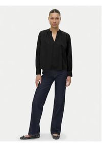 Vero Moda Bluzka Fanni 10336937 Czarny Loose Fit. Kolor: czarny. Materiał: bawełna #5