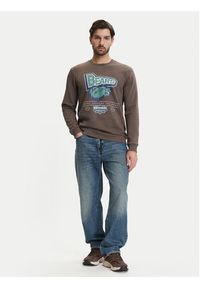 Only & Sons Bluza 22031838 Brązowy Regular Fit. Kolor: brązowy. Materiał: bawełna #5