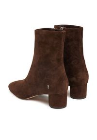 Nokwol Botki Alyssa Brązowy. Kolor: brązowy. Materiał: zamsz, skóra #5