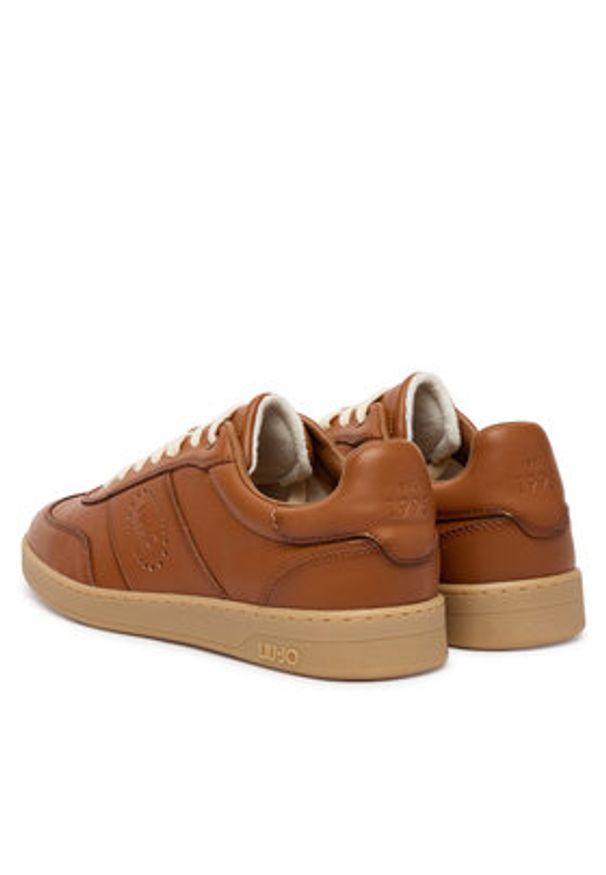 Liu Jo Sneakersy 7B6015 PX112 Brązowy. Kolor: brązowy. Materiał: skóra