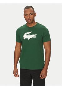 Lacoste T-Shirt TH2042 Zielony Regular Fit. Kolor: zielony. Materiał: bawełna, syntetyk
