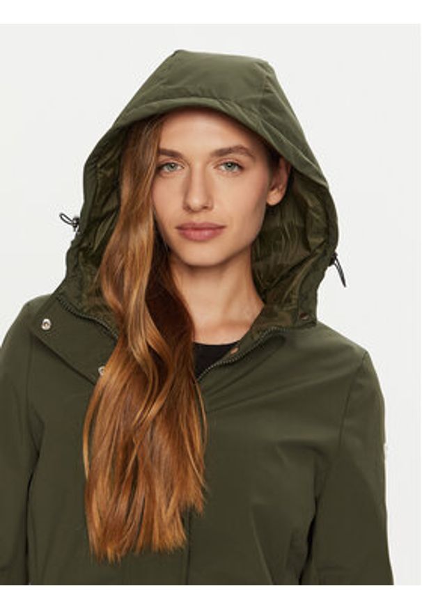 Champion Kurtka przejściowa 117570 Khaki Regular Fit. Kolor: brązowy. Materiał: syntetyk