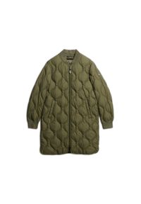 Damska kurtka puchowa Superdry. Kolor: zielony. Materiał: puch. Sezon: zima #1