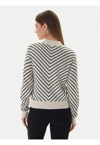 Vero Moda Sweter Capricorn 10331893 Beżowy Regular Fit. Kolor: beżowy. Materiał: bawełna #4