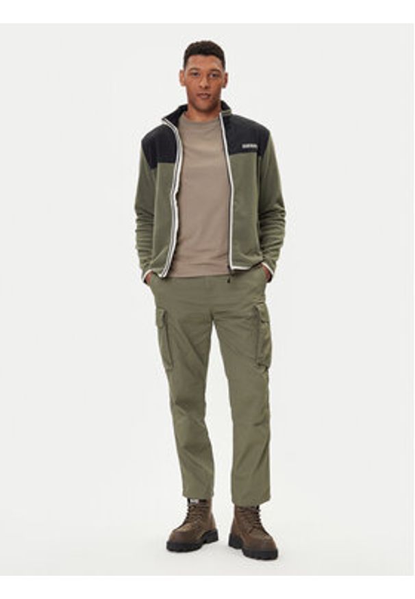 Napapijri Polar T-Dergana NP0A88V1 Zielony Regular Fit. Kolor: zielony. Materiał: syntetyk