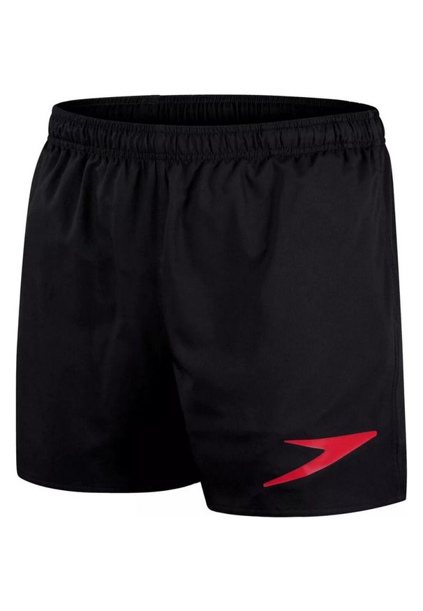 Speedo - Szorty Kąpielowe Męskie Logo Sportowe. Kolor: czarny, czerwony, wielokolorowy. Styl: sportowy