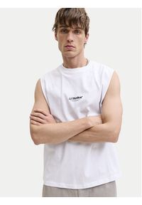 Jack & Jones Tank top Soho 12288001 Biały Relaxed Fit. Kolor: biały. Materiał: bawełna #6