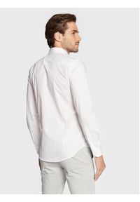 Sisley Koszula 5CNX5QL19 Biały Slim Fit. Kolor: biały. Materiał: bawełna
