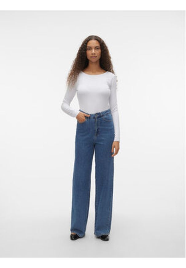 Vero Moda Body AWARE Heaven 10298465 Biały Slim Fit. Kolor: biały