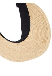 Calvin Klein Daszek Ck Linen Headband Straw Visor K60K612916 Beżowy. Kolor: beżowy. Materiał: poliester, materiał #3