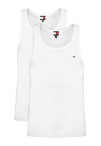 Tommy Jeans Komplet tank topów DM0DM20769 Biały Slim Fit. Kolor: biały. Materiał: bawełna #5