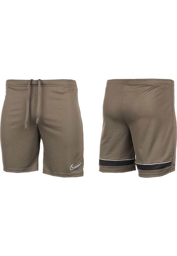 Spodenki męskie treningowe Nike Academy 21. Kolor: zielony. Sport: piłka nożna