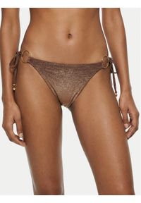 Guess Dół od bikini E6GO08 KF600 Brązowy. Kolor: brązowy. Materiał: syntetyk #1