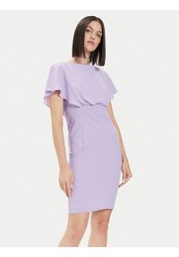 Rinascimento Sukienka koktajlowa CFC0118271003 Fioletowy Regular Fit. Kolor: fioletowy. Materiał: syntetyk. Styl: wizytowy #1