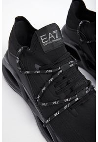 EA7 Emporio Armani - Sneakersy męskie EMPORIO ARMANI. Zapięcie: sznurówki. Wzór: prążki, aplikacja #5