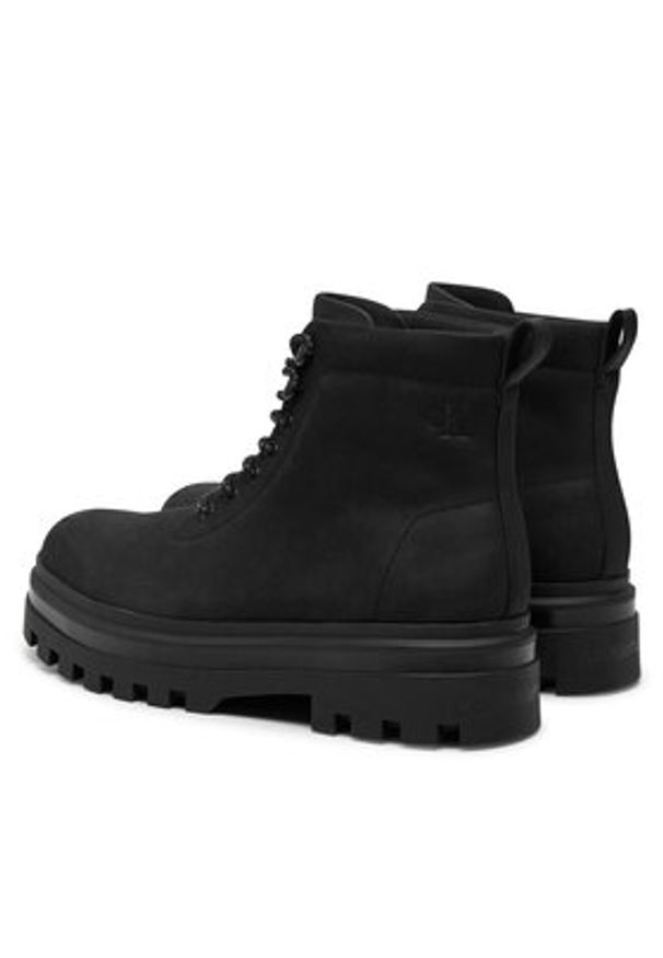 Calvin Klein Jeans Trapery Lugged Laceup Boot Oxf Hiking Nb YM0YM01076 Czarny. Kolor: czarny. Materiał: skóra