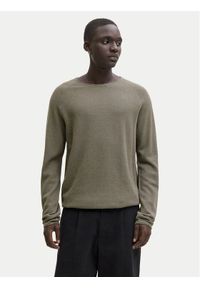 Jack & Jones Sweter Hill 12157321 Beżowy Regular Fit. Kolor: beżowy. Materiał: bawełna #1