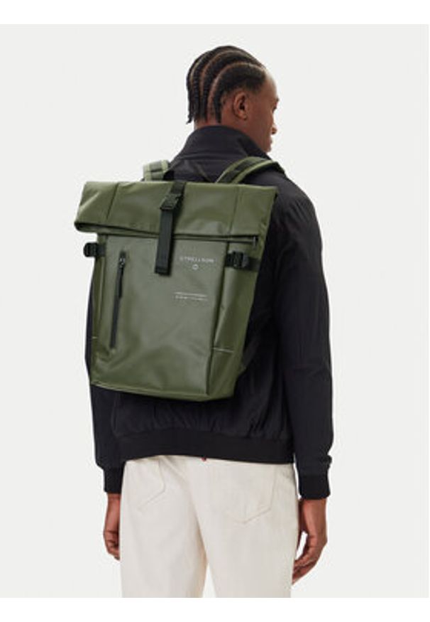 Strellson Plecak Stockwell 4010003047 Khaki. Kolor: brązowy. Materiał: skóra