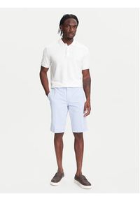 Robe di Kappa Szorty materiałowe Oris 600BTI0 Błękitny Slim Fit. Kolor: niebieski. Materiał: bawełna