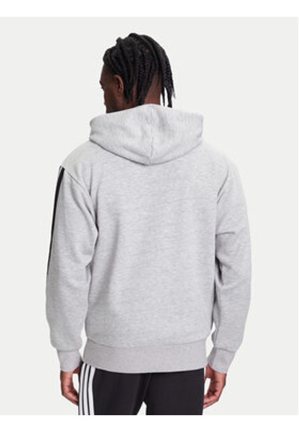 Adidas - adidas Bluza Essentials 3-Stripes JE6302 Szary Regular Fit. Kolor: szary. Materiał: bawełna