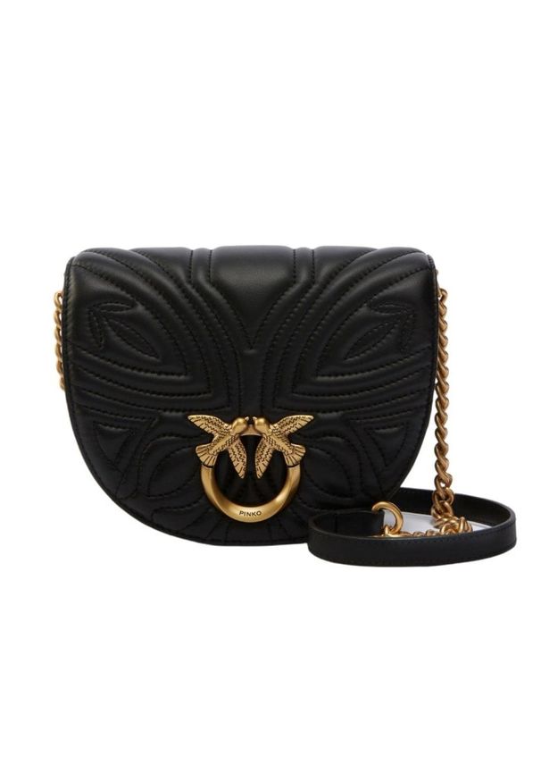 Pinko - PINKO Czarna torebka Love Click Mini. Kolor: czarny