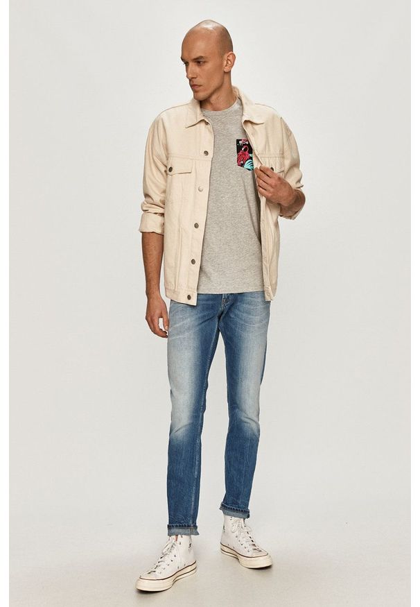 Tommy Jeans - Jeansy Scanton. Kolor: niebieski