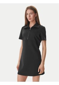 Calvin Klein Sukienka codzienna LV044F207G Czarny Regular Fit. Okazja: na co dzień. Kolor: czarny. Materiał: syntetyk. Typ sukienki: proste. Styl: casual #1