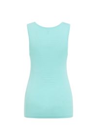 Odlo - Koszulka bez rękawów damska ODLO Performance X-Light Eco BL Top V-Neck Singlet. Kolor: niebieski. Długość rękawa: bez rękawów