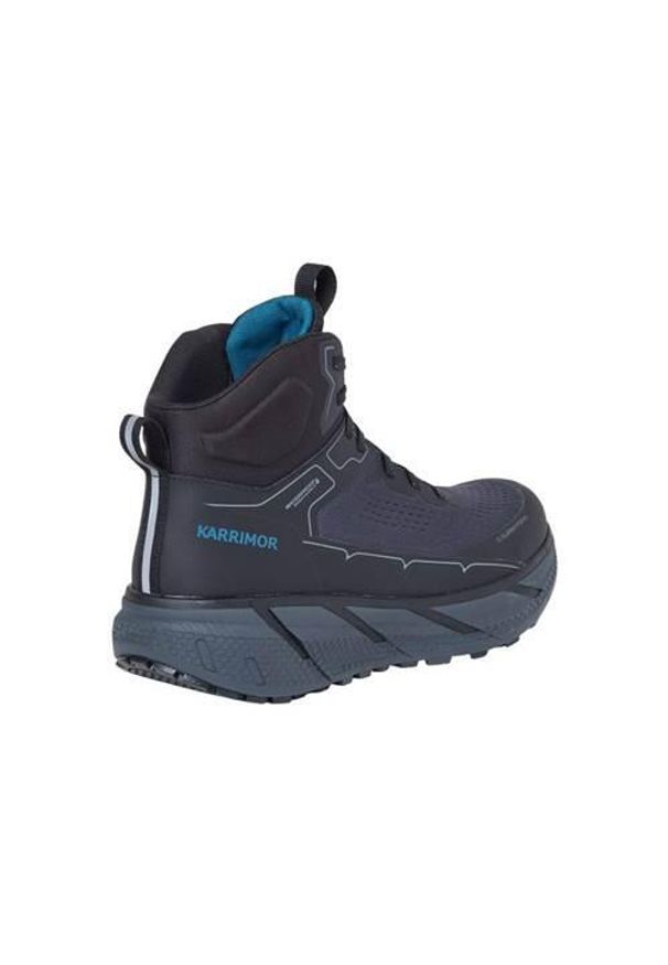 Buty trekkingowe męskie Karrimor Mid K1127-bkg. Wysokość cholewki: za kostkę. Zapięcie: sznurówki. Kolor: zielony, wielokolorowy, czarny, brązowy. Materiał: materiał, syntetyk. Szerokość cholewki: normalna