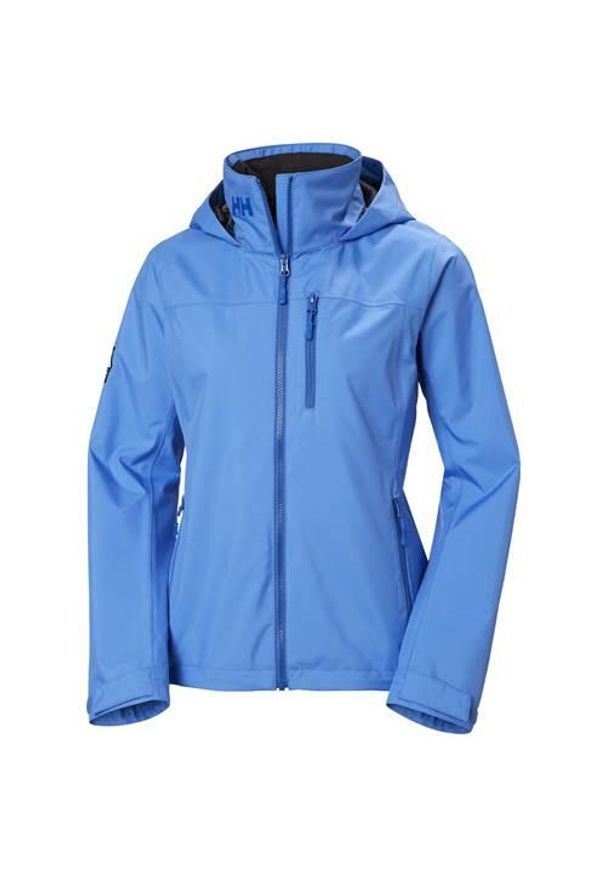 Kurtka uniwersalna damska Helly Hansen Crew. Typ kołnierza: kaptur. Kolor: niebieski. Materiał: syntetyk. Sport: turystyka piesza