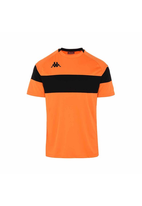 Jersey Kappa Dareto. Kolor: wielokolorowy, pomarańczowy. Materiał: jersey. Sport: piłka nożna