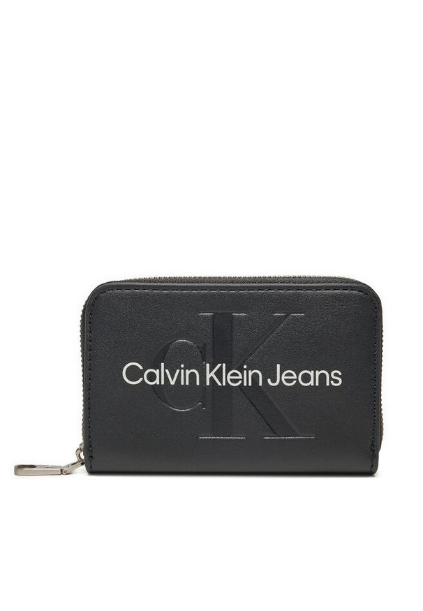 Mały Portfel Damski Calvin Klein Jeans. Kolor: czarny