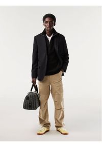 Lacoste Bluza SH1927 Czarny Classic Fit. Kolor: czarny. Materiał: bawełna