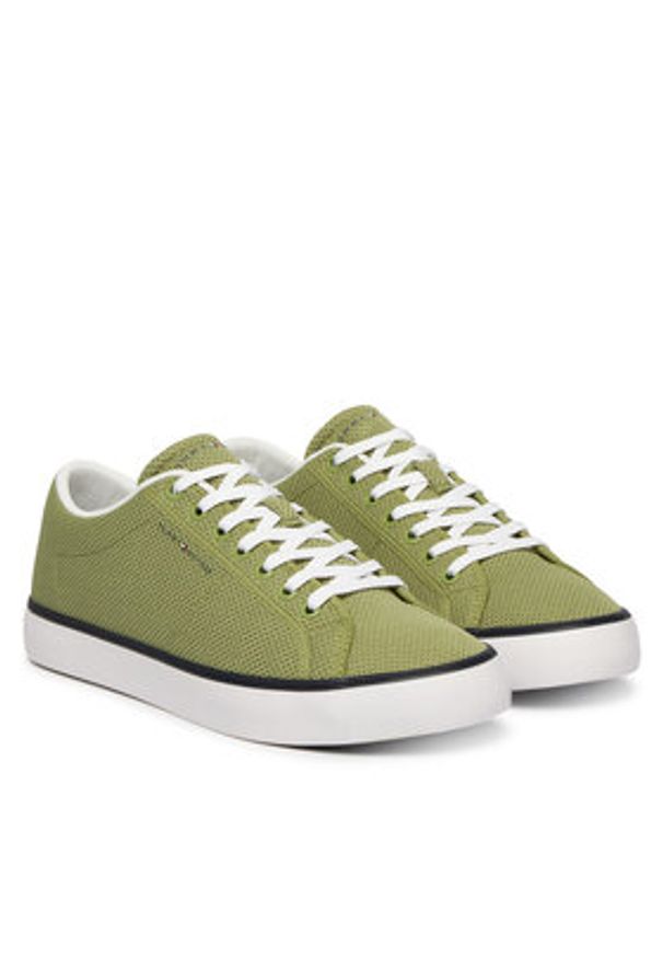 TOMMY HILFIGER - Tommy Hilfiger Tenisówki Harlem Core Ii Seasonal Textile FM0FM05820 Zielony. Kolor: zielony. Materiał: materiał