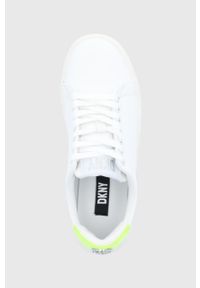DKNY - Dkny buty skórzane K4146126.WZT kolor biały. Nosek buta: okrągły. Zapięcie: sznurówki. Kolor: biały. Materiał: skóra #3
