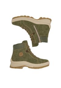 Rieker Trzewiki CEO-X9334-54 Zielony. Kolor: zielony. Materiał: materiał #7