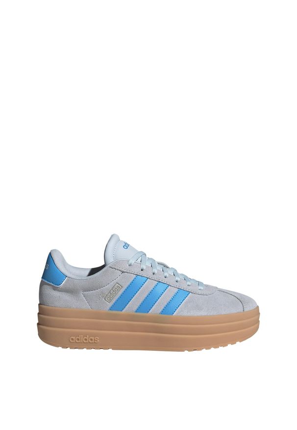 Adidas - Buty VL Court Bold. Kolor: szary, niebieski, wielokolorowy. Obcas: na platformie. Sport: turystyka piesza