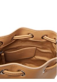 Calvin Klein Torebka Bold Ck Small LV04F3640G Beżowy. Kolor: beżowy. Materiał: skórzane #4