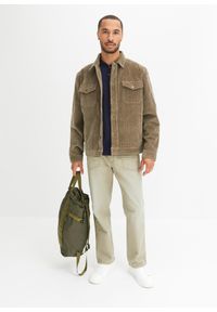 bonprix - Shirt z dekoltem henley, krótki rękaw (2 szt.), z czystej bawełny organicznej. Typ kołnierza: typu henley. Kolor: niebieski. Materiał: bawełna. Długość rękawa: krótki rękaw. Długość: krótkie