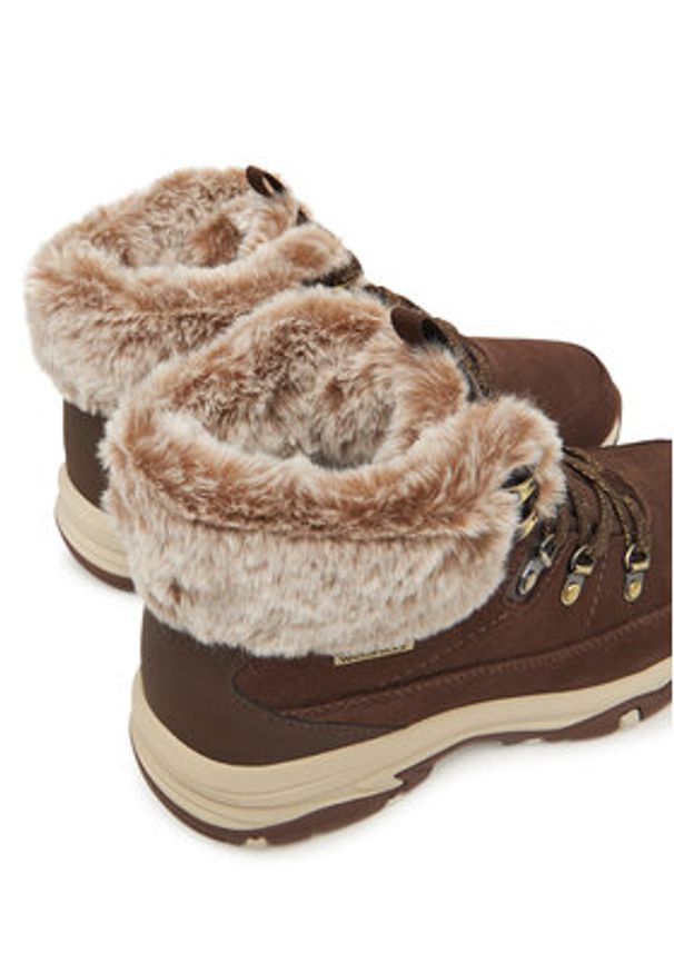 skechers - Skechers Trekkingi Trego 167882/CHOC Brązowy. Kolor: brązowy. Materiał: zamsz, skóra