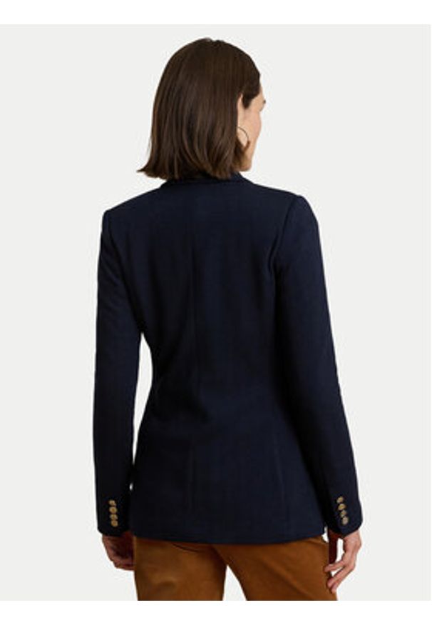 Lauren Ralph Lauren - LAUREN RALPH LAUREN Marynarka 200980021001 Granatowy Straight Fit. Kolor: niebieski. Materiał: bawełna