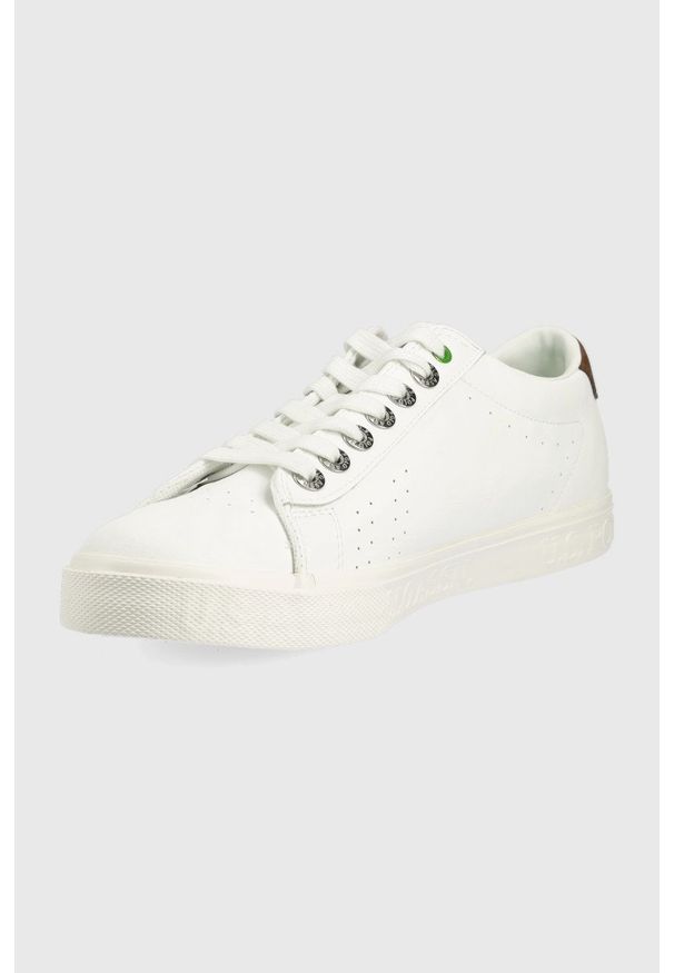 U.S. Polo Assn. sneakersy kolor biały. Nosek buta: okrągły. Zapięcie: sznurówki. Kolor: biały. Materiał: guma