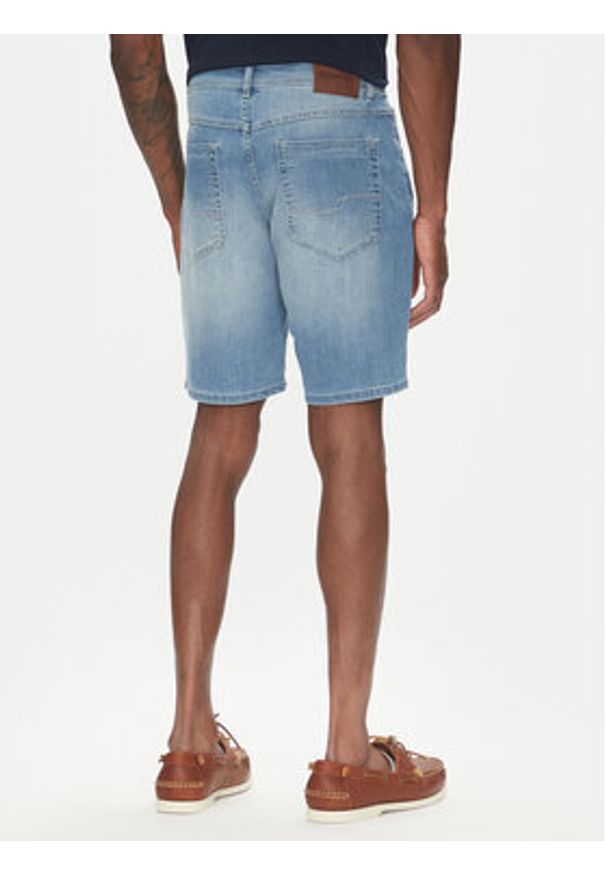 Hechter Paris Szorty jeansowe 26655 151362 Niebieski Regular Fit. Kolor: niebieski. Materiał: bawełna