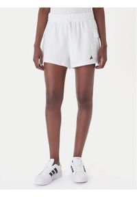 Adidas - adidas Szorty sportowe Essentials Small Logo French Terry Cargo JD9945 Biały Loose Fit. Kolor: biały. Materiał: syntetyk #1